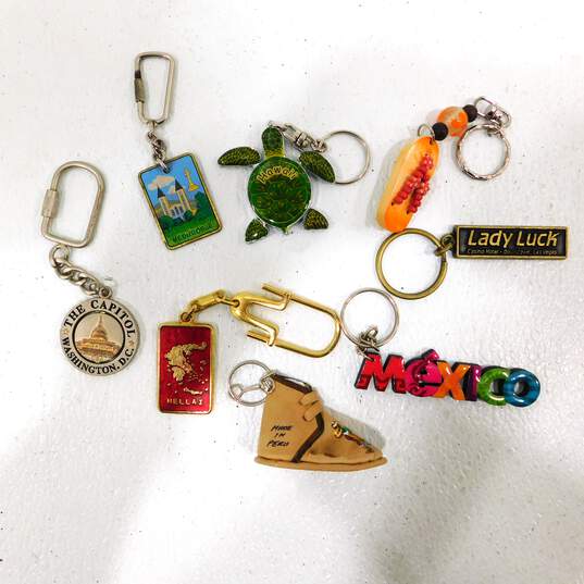Assorted Miscellaneous Travel Souvenir Keychains Lot image number 2