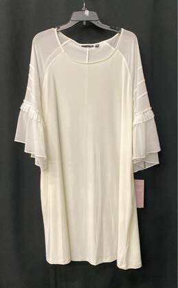 Nina Leonard White Formal Dress - Size 3