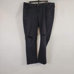 Torrid Women Black Distressed Jeans Sz 18R