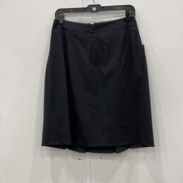 Armani Collezioni Womens Black Back-Zip Straight & Pencil Skirt Size 6 With COA alternative image