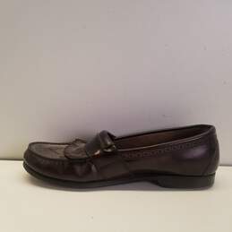 Men's Segarra Mocs Loafer Oxblood Leather Made In Spain, Size 12 alternative image