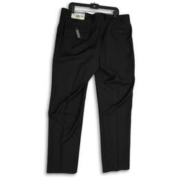 NWT Michael Kors Mens Black Flat Front Tapered Leg Dress Pants Size 38Wx32L alternative image