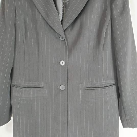 Collection for Le Suit Men Black Suit Jacket Sz 16 image number 3