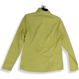 The North Face Womens Yellow Long Sleeve 1/4 Zip Activewear T-Shirt Size L alternative image
