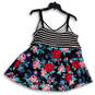 Womens Multicolor Floral Sleeveless Pullover Camisole Top Size 2/2X 18-20 image number 1