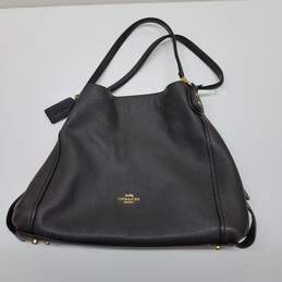 CoachEdie 31 Pebble Leather Shoulder Bag