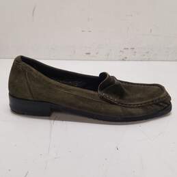 Bally Tempest Suede Loafers Olive 8