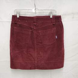 Patagonia WM's Stretch Burgundy Corduroy Skirt Size 4 alternative image