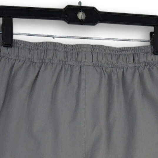 NWT Mens Gray Elastic Waist Flat Front Pull-On Athletic Shorts Size L image number 4