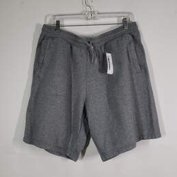 Mens Drawstring Waist Flat Front Slash Pockets Sweat Shorts Size XL