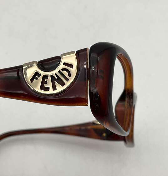 Fendi F847 Prescription Friendly Brown Rectangular Frames image number 6