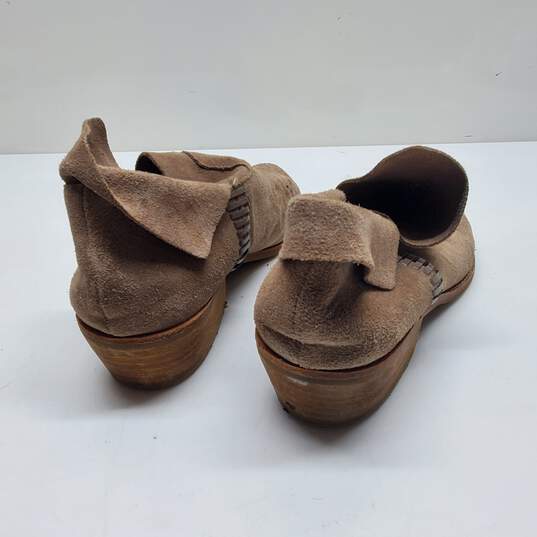 Dolce Vita Brown Tan Suede Booties Size 7.5 image number 3