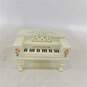 VanderBear Brand Muffy White Piano Music Box image number 1