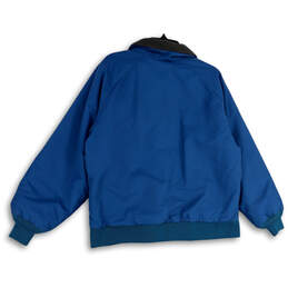 Womens Blue Collared Pockets Long Sleeve Full-Zip Bomber Jacket Size Medium alternative image
