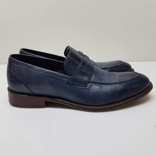 Johnston & Murphy 1850 Bryson Perry Blue Loafers Size 10 image number 3
