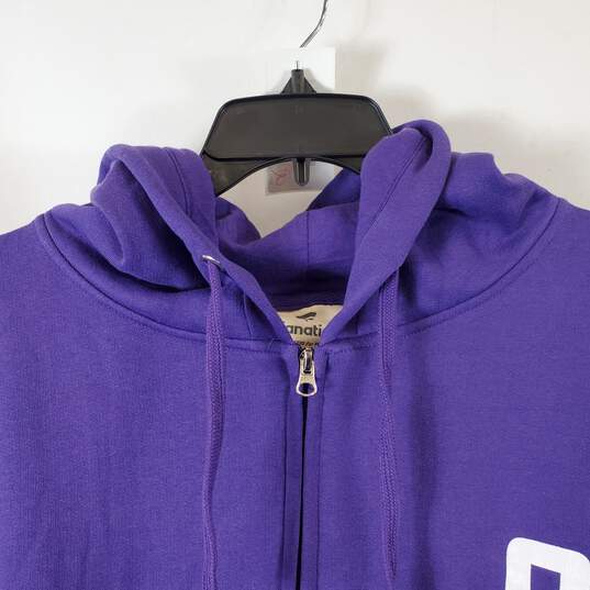 Fanatics Men's Purple Zip-Up Sweater SZ XL NWT image number 2