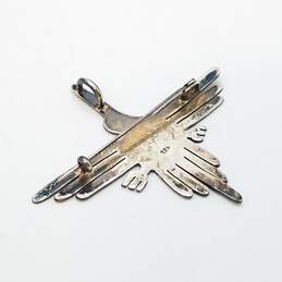 Sterling Silver Textured Bird Brooch 8.2g alternative image