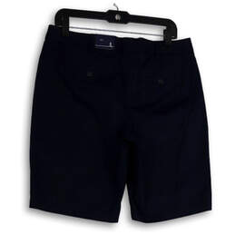 NWT Womens Blue Flat Front Welt Pocket Bermuda Shorts Size 10 alternative image