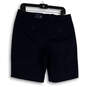 NWT Womens Blue Flat Front Welt Pocket Bermuda Shorts Size 10 image number 2