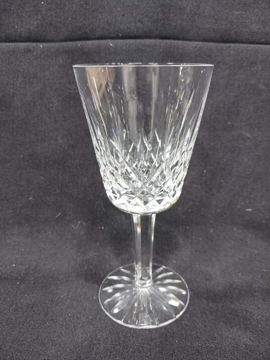 Cut Crystal Glass Decanter w/16 Wine Glasses image number 2