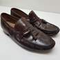 Bally of Switzerland Kent Men's Brown Leather Slip-On Tassel Moccasin Loafers Size 8.5W image number 1