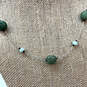 Designer Silpada Silver-Tone Turquoise Chalcedony Wire Choker Necklace image number 2