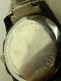 Fossil Glitz AM-4089 Silver Tone Black Dial Men's Watch 125.5g image number 6