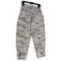 NWT Womens White Gray Camouflage Flat Front Pockets Cargo Pants Size 6 image number 2