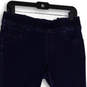 Womens Blue Dark Wash Elastic Waist Pull-On Skinny Leg Jegging Jeans Size 8 image number 3