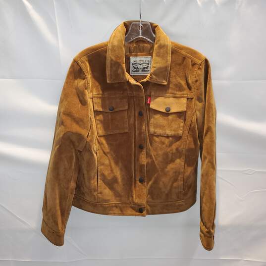 Levi's Brown Button Up Jacket No Size image number 1