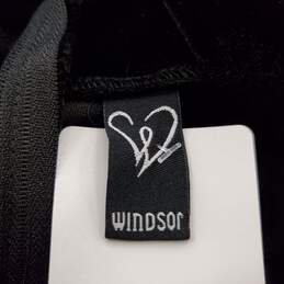 Windsor Women Black Velvet Maxi Dress XL  NWT
