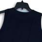 Chaps Womens Navy Blue Ruffle Keyhole Neck Sleeveless Pullover Blouse Top Sz XL image number 4