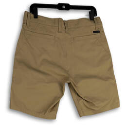 NWT Mens Tan Flat Front Slash Pocket Golf Chino Shorts Size 32 alternative image