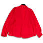 NWT Womens Pink Notch Lapel Long Sleeve Drawstring Waist Jacket Size 3 image number 2