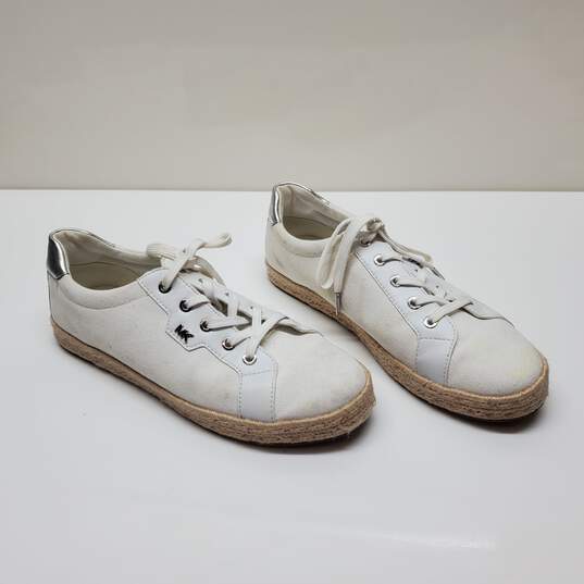 Michael Kors Bryson Women's Lace Up Sneaker Shoes White Sz 10M image number 1