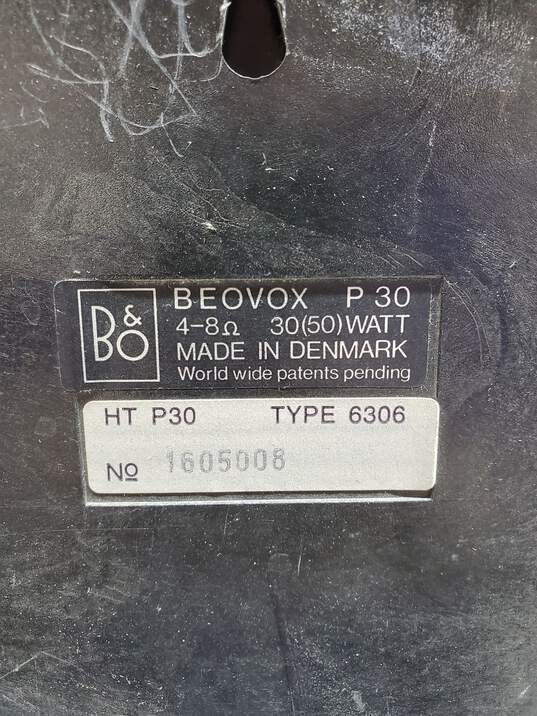 Bang & Olufsen Beovox P30 Speaker Pair - Untested for Parts/Repair image number 5