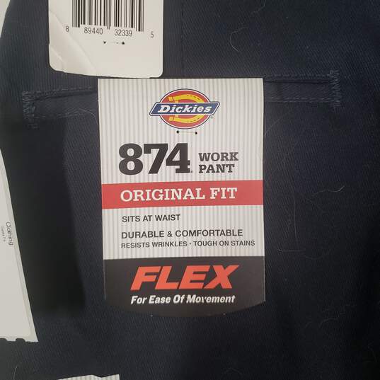 NWT Mens Original Fit Wrinkle Resistant Flat Front Work Pants Size 44X30 image number 4