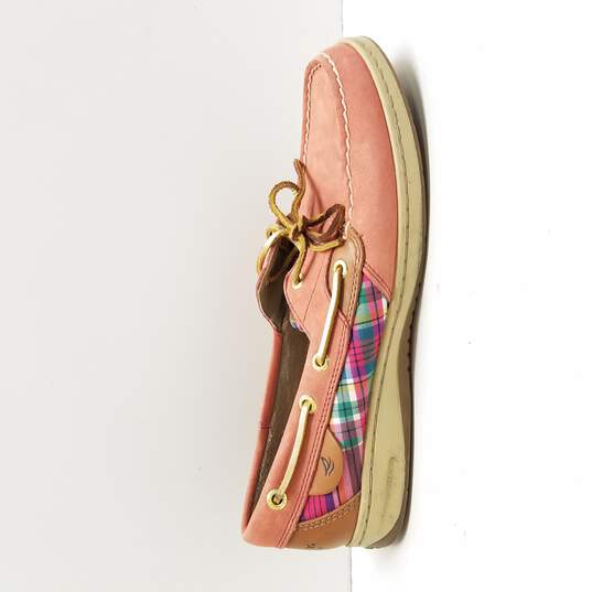 Sperry Women's Top-Sider Pink Plaid Shoes Size 9 image number 1