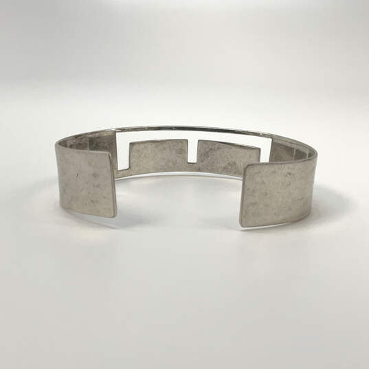 Designer Robert Lee Morris Silver-Tone Open Cut Fashionable Cuff Bracelet image number 3