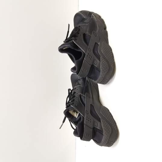 Nike Air Huarache Run Women's Running Shoes Size 8 Triple Black image number 4