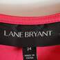 Lane Bryant Women Fuchsia Dress Sz 24 NWT image number 3