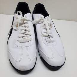 Mn Puma Roma Basic White Black Casual Sneakers Sz 14 alternative image