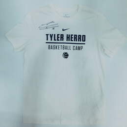 Tyler Herro Autographed Basketball Camp T-Shirt Miami Heat