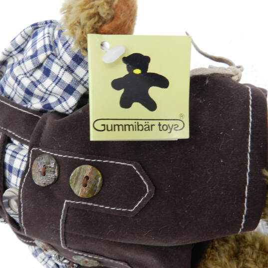 Vintage Gummibar Toys München German Teddy Bear Plush w/ Original Tag image number 3