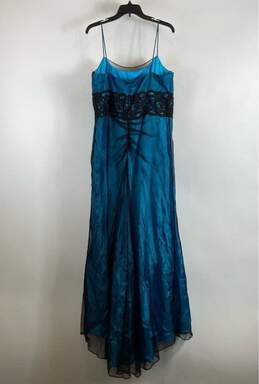 Zum Zum By Niki Livas Blue Formal Dress - Size 14 alternative image