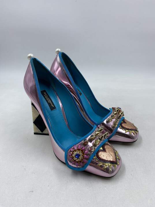 Authentic Dolce & Gabbana Multicolor Mary Jane Heel W 6.5 image number 3