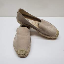 Soludos Espadrille Loafer - Stone Suede Sz 6.5