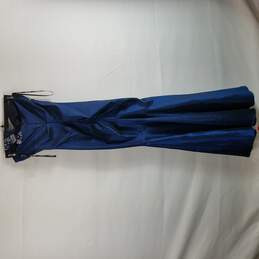 Xscape Women Blue Sleeveless Dress S NWT alternative image