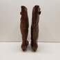 Steven New York Intyce Brown Leather Riding Knee Boots Shoes Women's Size 9.5 M image number 6