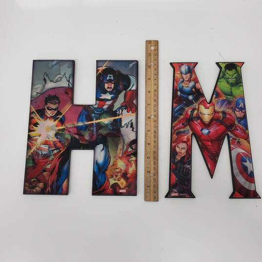Pair of Marvel Collectable Wall Decors 5x10 & 8x10 image number 2